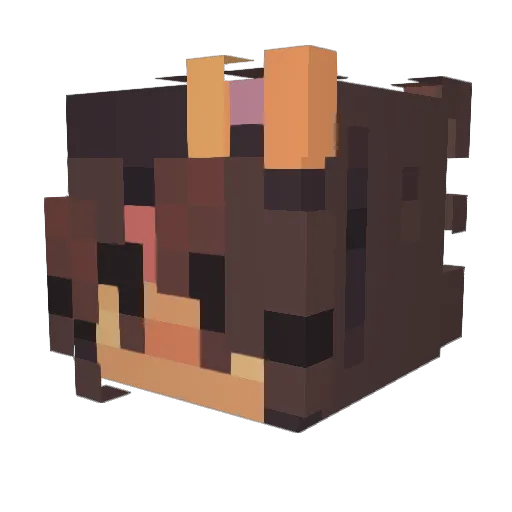 DreaMaxine Minecraft avatar head, 3D render