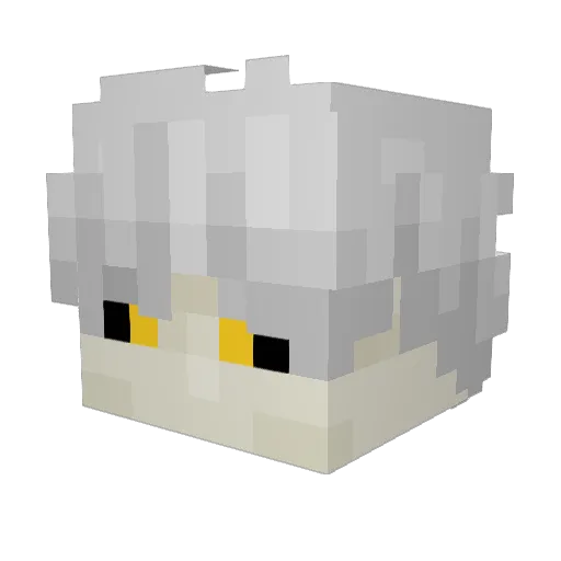 DreaTiS Minecraft avatar head, 3D render