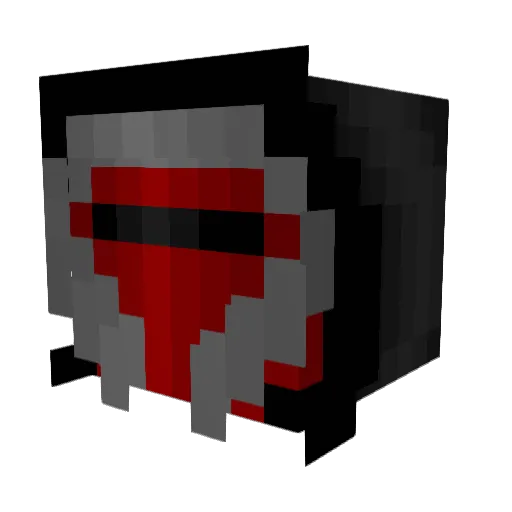 Dreaclnought Minecraft avatar head, 3D render