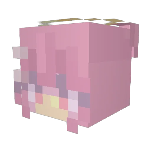 DreadAm Minecraft avatar head, 3D render