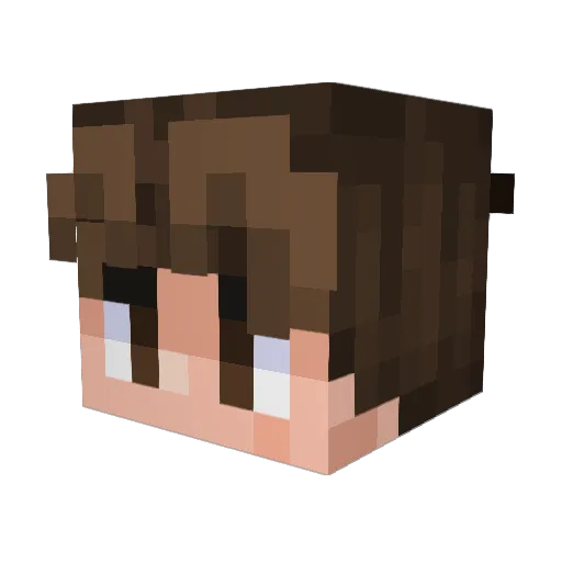 DreadCell Minecraft avatar head, 3D render