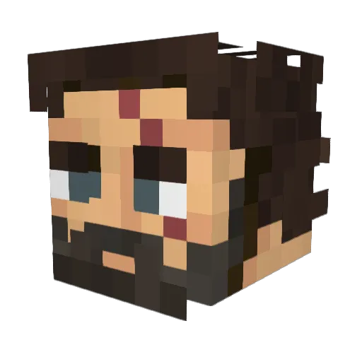 DreadLordInferno Minecraft avatar head, 3D render