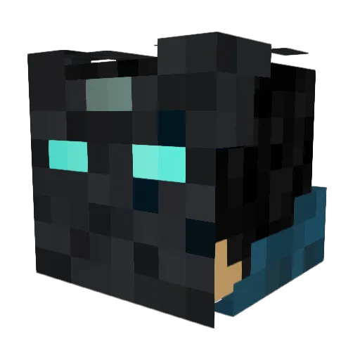 DreadLordNK Minecraft avatar head, 3D render