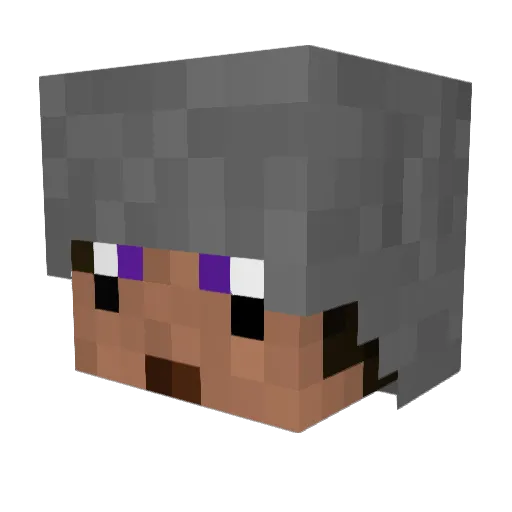 DreadPirateSlow Minecraft avatar head, 3D render