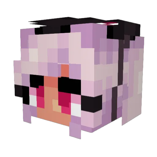 DreadUnicorn Minecraft avatar head, 3D render
