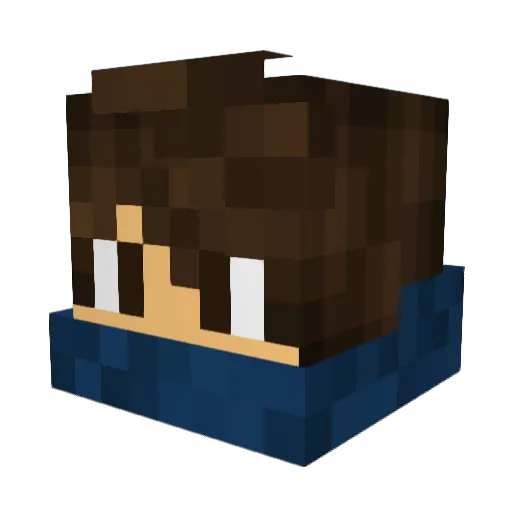 DreadedPhantym Minecraft avatar head, 3D render