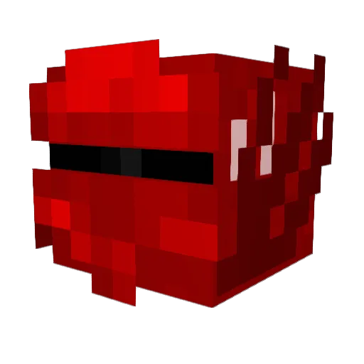 Dreadfire122 Minecraft avatar head, 3D render