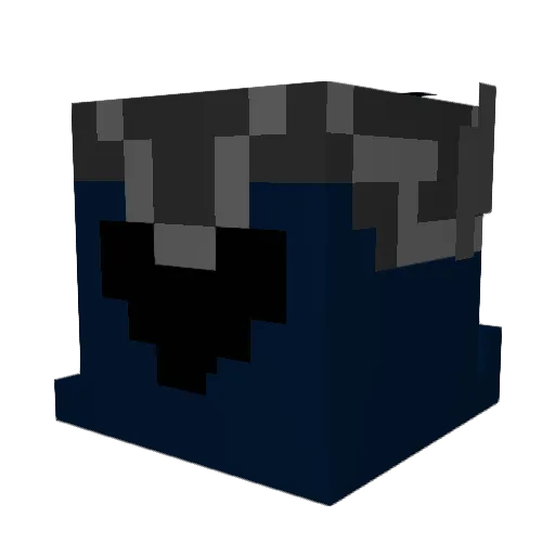DreadfulGrin Minecraft avatar head, 3D render