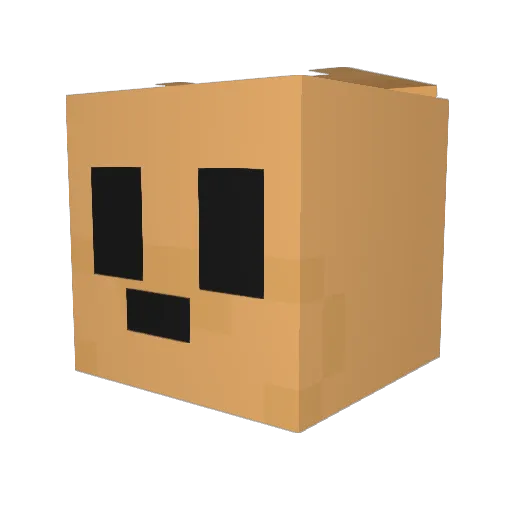 Dreadlemming Minecraft avatar head, 3D render