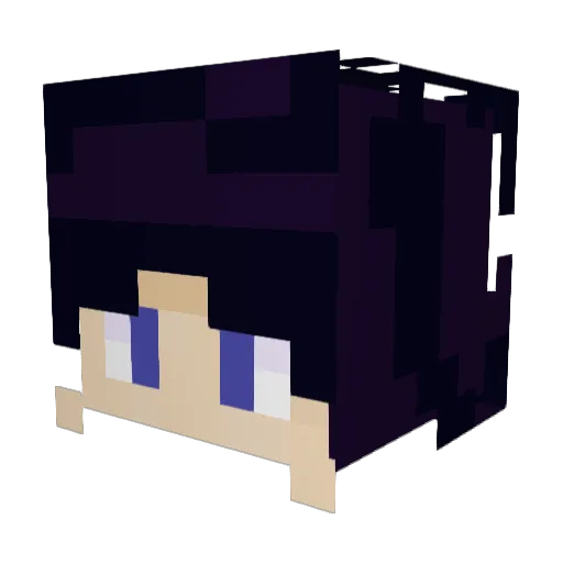 Dreadnawtz Minecraft avatar head, 3D render
