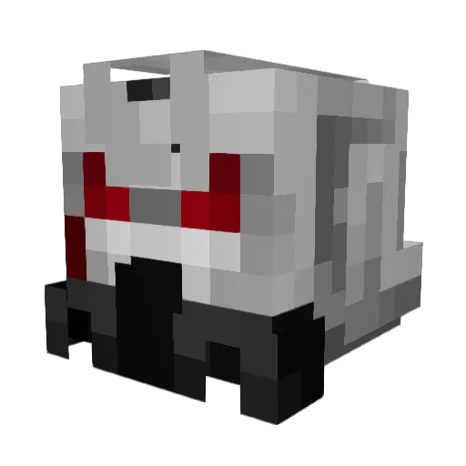 Dreadvisla Minecraft avatar head, 3D render