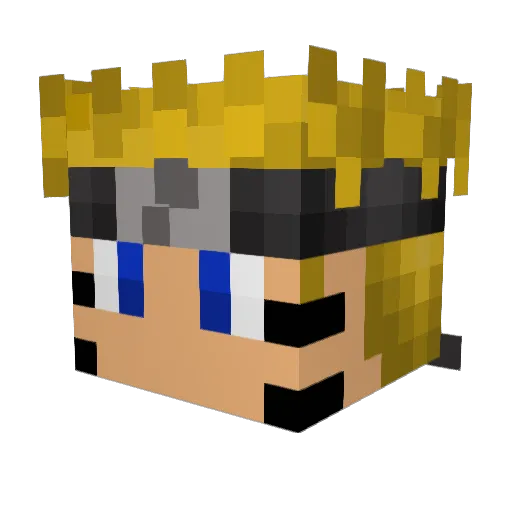 DreadySetGO Minecraft avatar head, 3D render