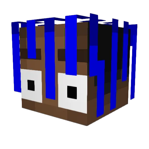 DreadyWeng Minecraft avatar head, 3D render