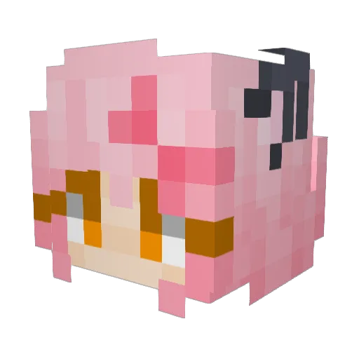 Dream0628 Minecraft avatar head, 3D render