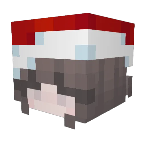 Dream09G Minecraft avatar head, 3D render