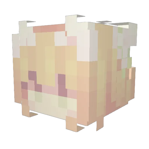 Dream2333 Minecraft avatar head, 3D render
