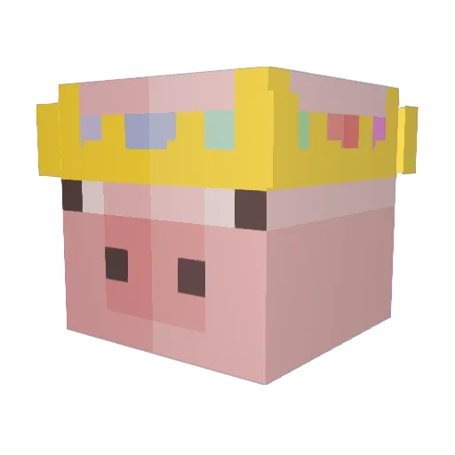 Dream23848 Minecraft avatar head, 3D render
