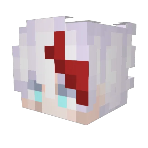 Dream287303 Minecraft avatar head, 3D render