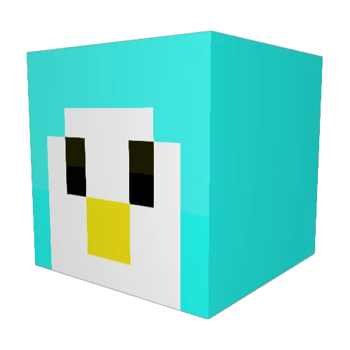Dream8877 Minecraft avatar head, 3D render
