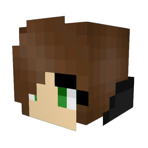 DreamCat54321 Minecraft avatar head, 3D render