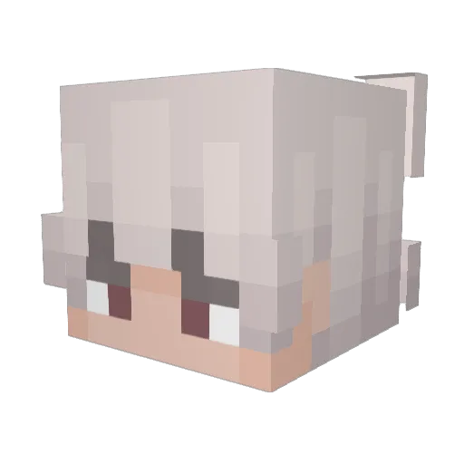 DreamForYouuU Minecraft avatar head, 3D render
