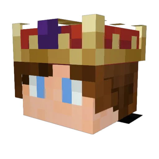 DreamHacker1 Minecraft avatar head, 3D render