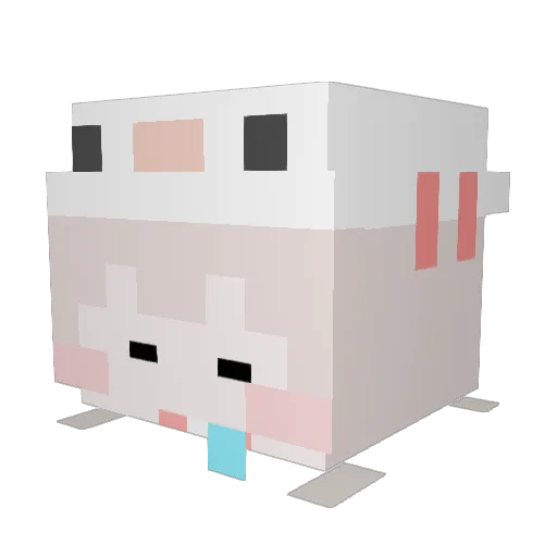 DreamKnight7 Minecraft avatar head, 3D render