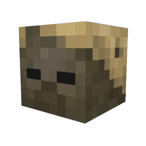 DreamLike_7 Minecraft avatar head, 3D render