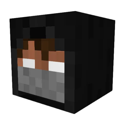 DreamOptic Minecraft avatar head, 3D render