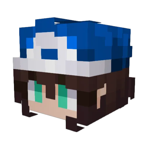 DreamReyeZ Minecraft avatar head, 3D render