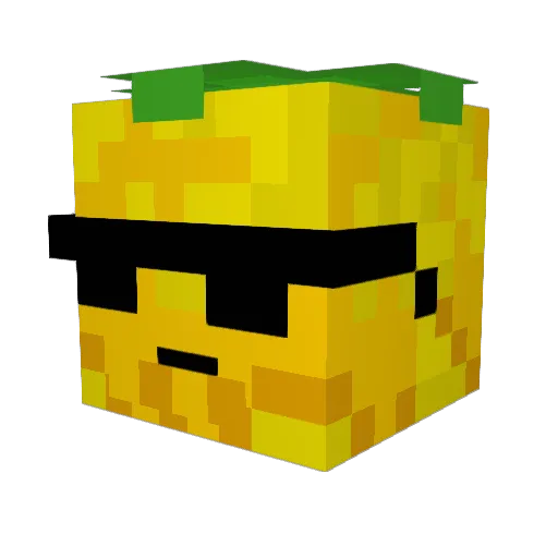 DreamRokzan Minecraft avatar head, 3D render