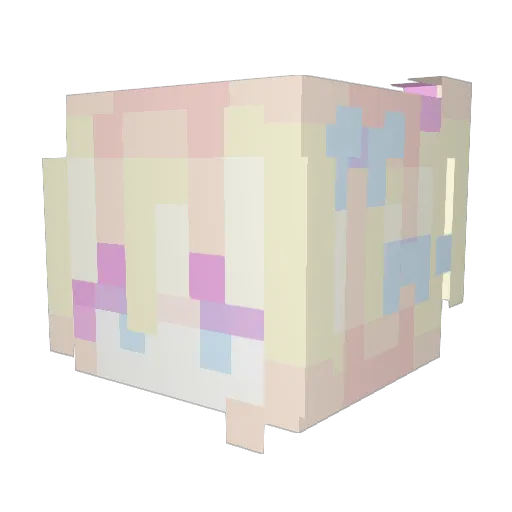 DreamSpixell Minecraft avatar head, 3D render