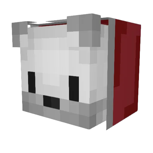 DreamStrikes Minecraft avatar head, 3D render