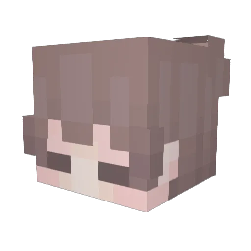 DreamWithRossi Minecraft avatar head, 3D render