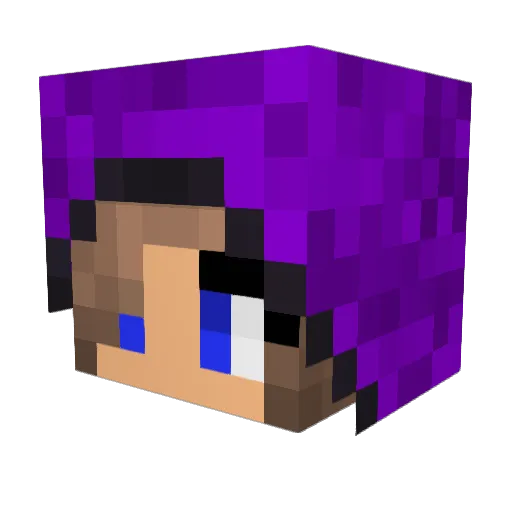 DreamWulfz Minecraft avatar head, 3D render