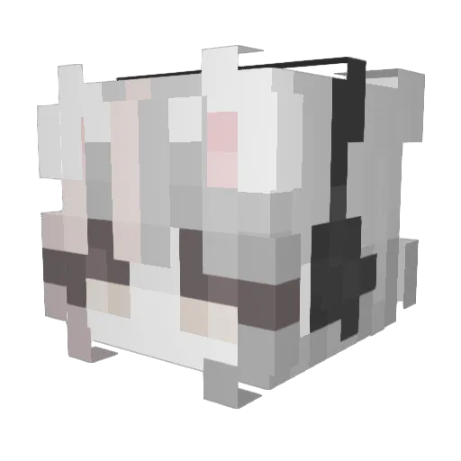 DreamX325 Minecraft avatar head, 3D render