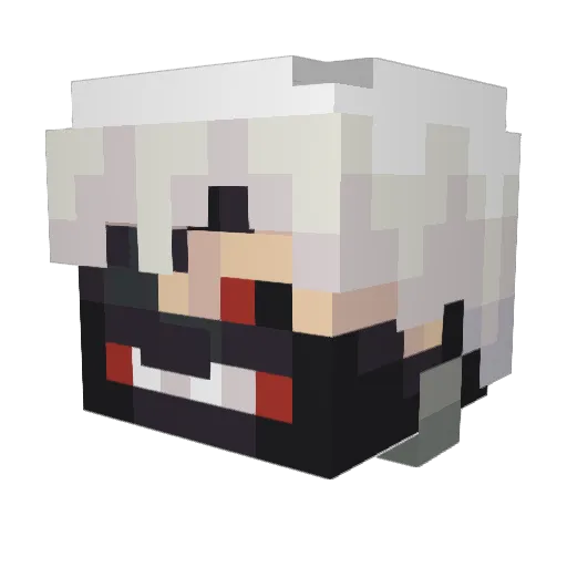 DreamZkape Minecraft avatar head, 3D render