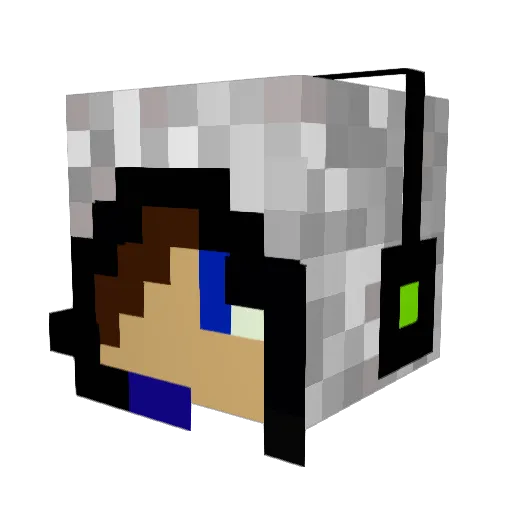 DreamZzz_OG Minecraft avatar head, 3D render