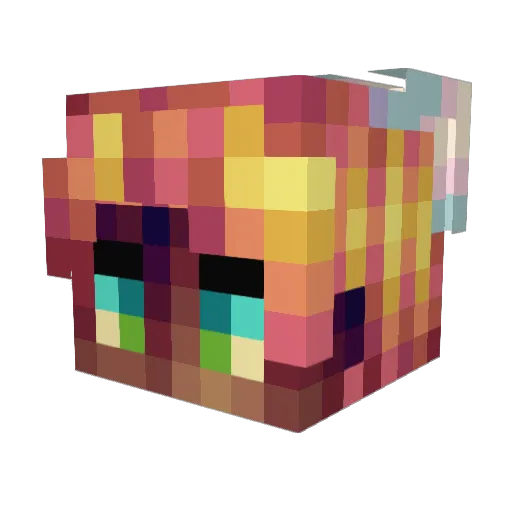 Dream_Kiwi Minecraft avatar head, 3D render