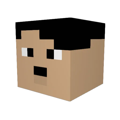 Dream_Milo Minecraft avatar head, 3D render
