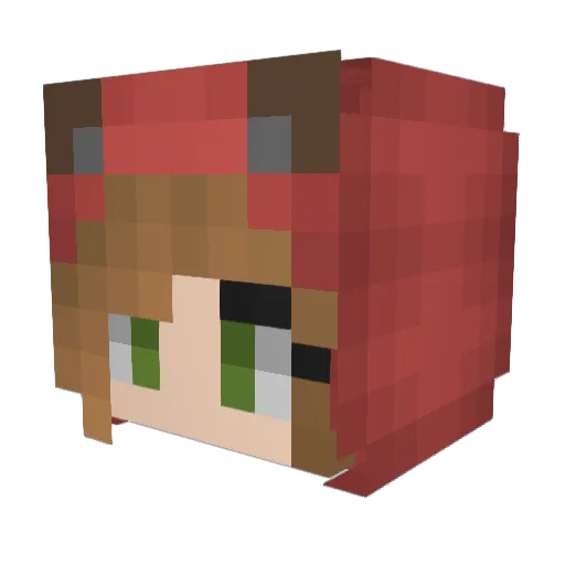 Dream_Trapped Minecraft avatar head, 3D render