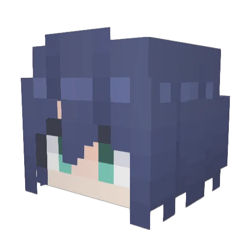 Dream_chuan Minecraft avatar head, 3D render