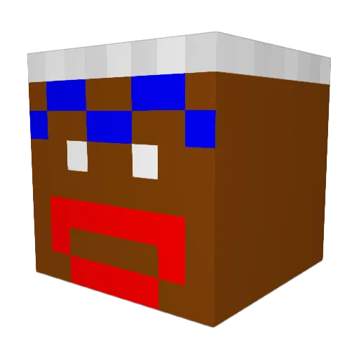 Dream_dessert Minecraft avatar head, 3D render