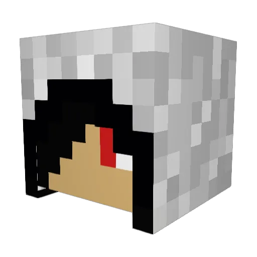 Dream_lian Minecraft avatar head, 3D render