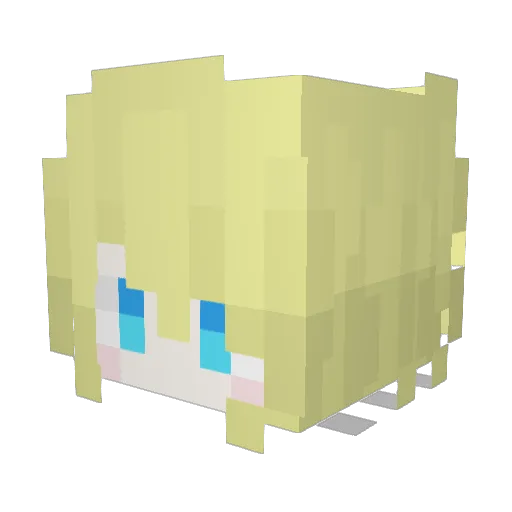 Dream_shattered Minecraft avatar head, 3D render