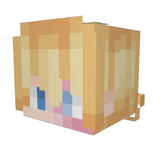 Dream_smp107 Minecraft avatar head, 3D render