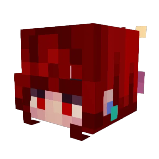 DreamableSeal Minecraft avatar head, 3D render