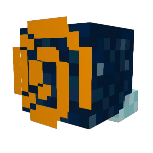 Dreamcast Minecraft avatar head, 3D render