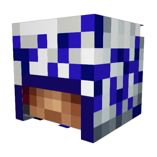 DreamcastERA Minecraft avatar head, 3D render