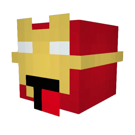 Dreamchan014 Minecraft avatar head, 3D render